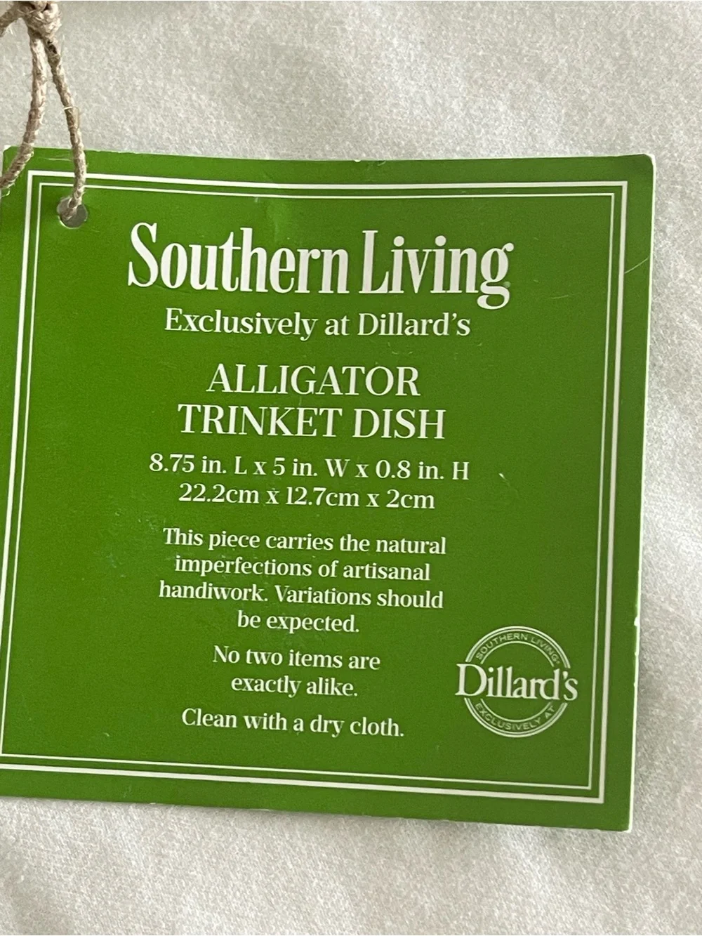 Southern Living decorative alligator